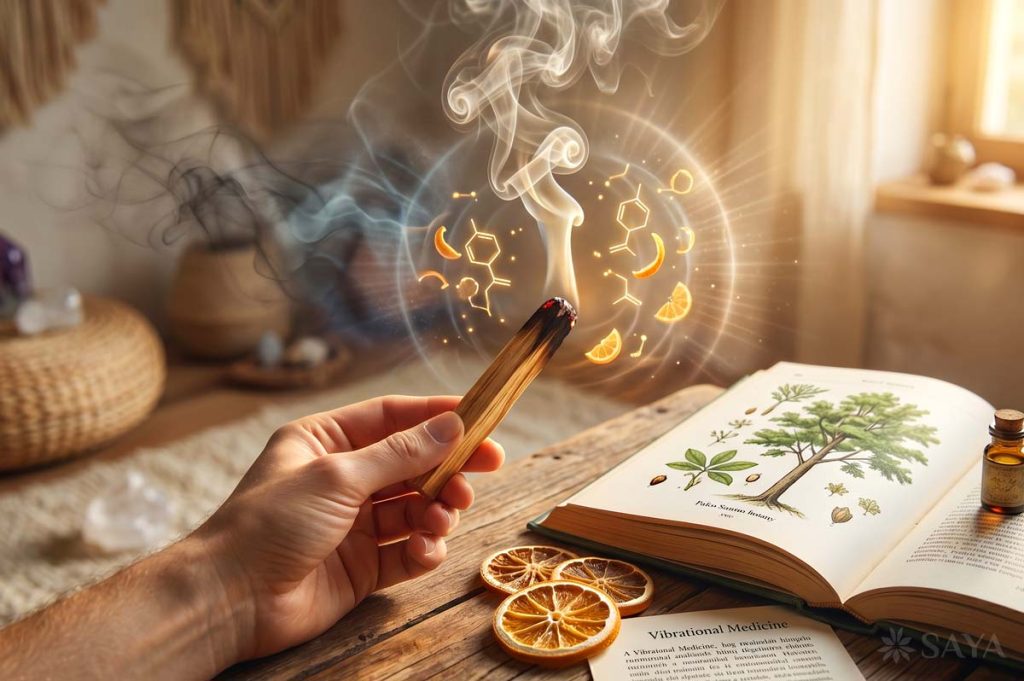 A Palo Santo magas rezgése és kémiai összetétele képes ezeket a sűrűbb, negatív energiákat feloldani, és helyükre harmóniát és békét hívni.